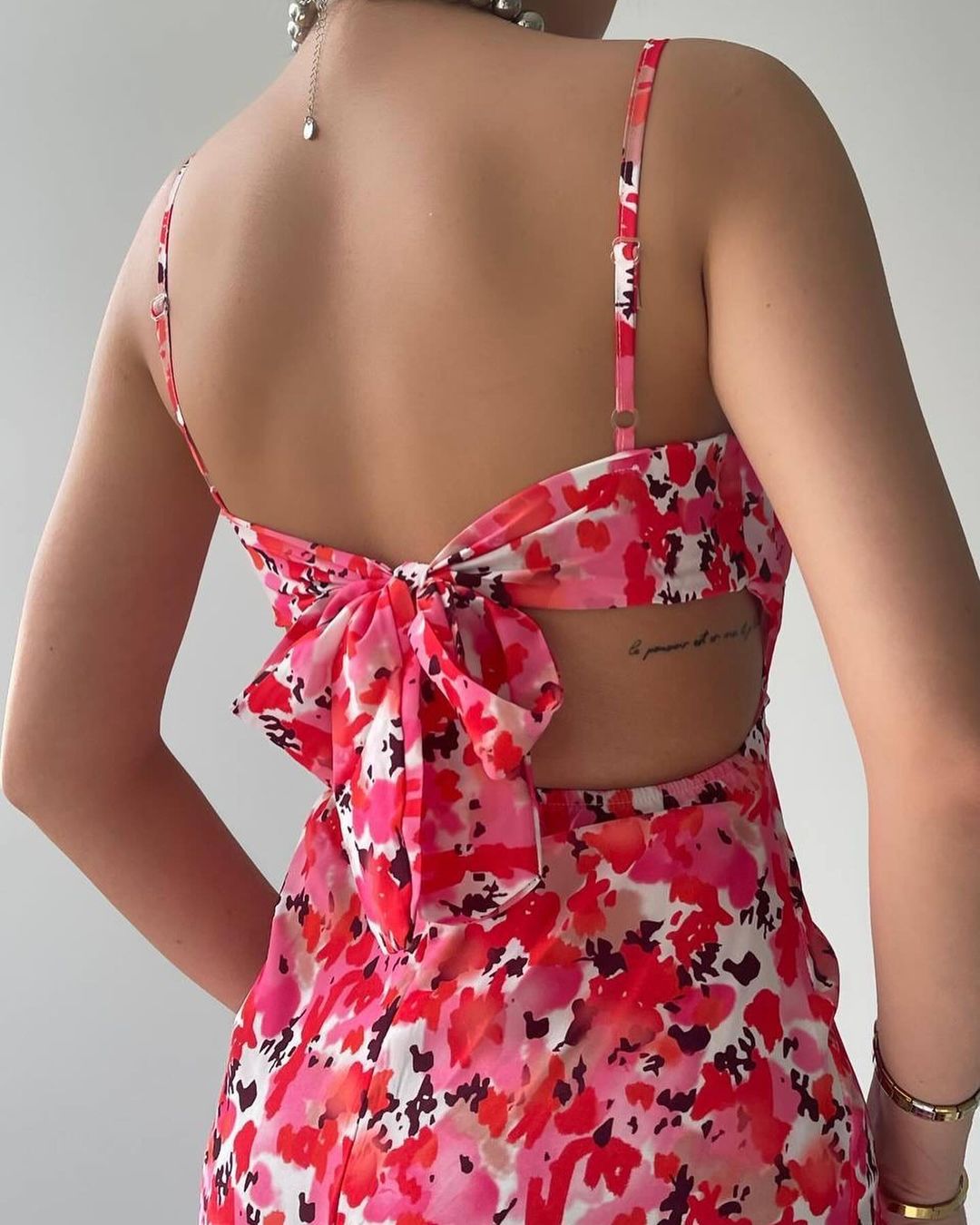 robe midi rose