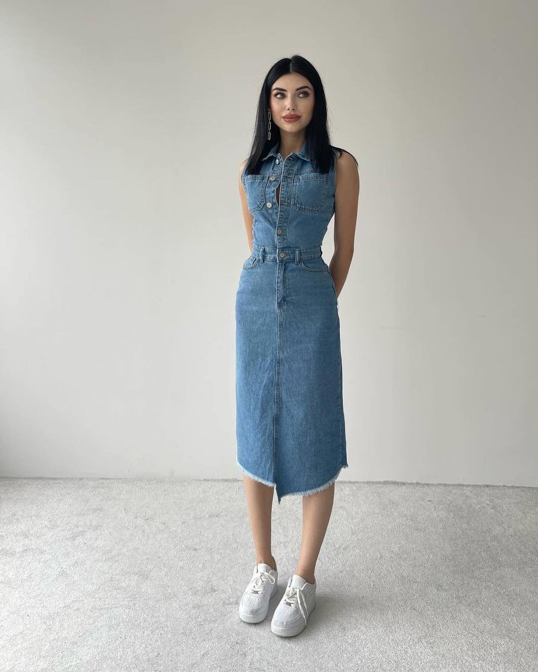 Robe en Denim longue 