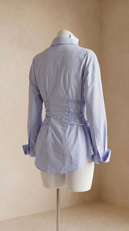 dos chemise structurée effet corset