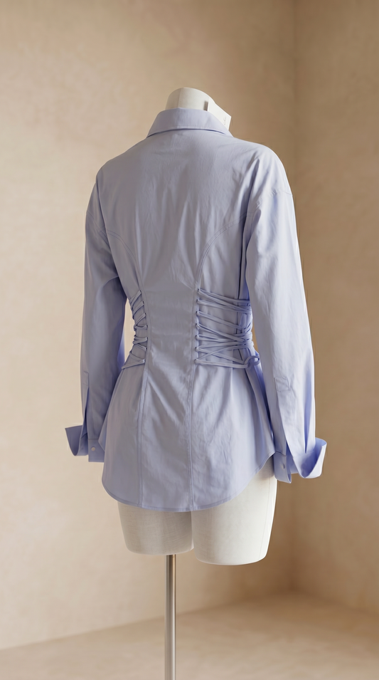 dos chemise structurée effet corset