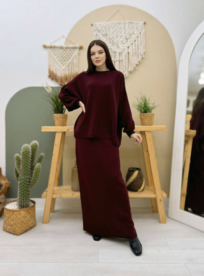 tenue bordeaux femme look elegant moderne