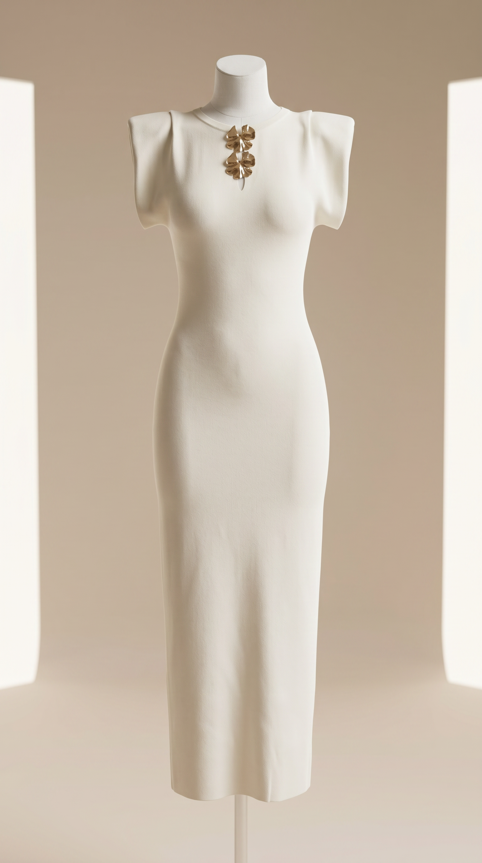 robe épaules structurées chic