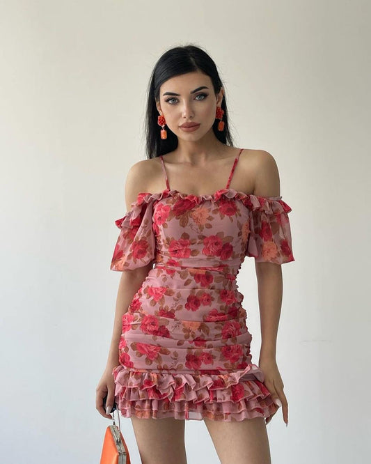 robe femme volants style estival