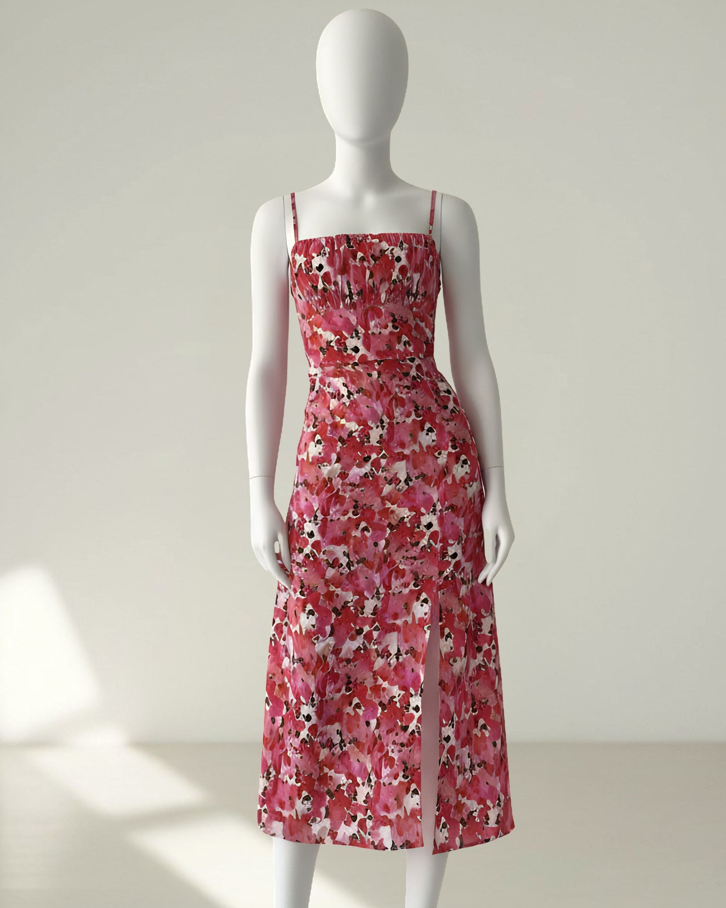 Robe Midi Nouée au Dos avec Fente